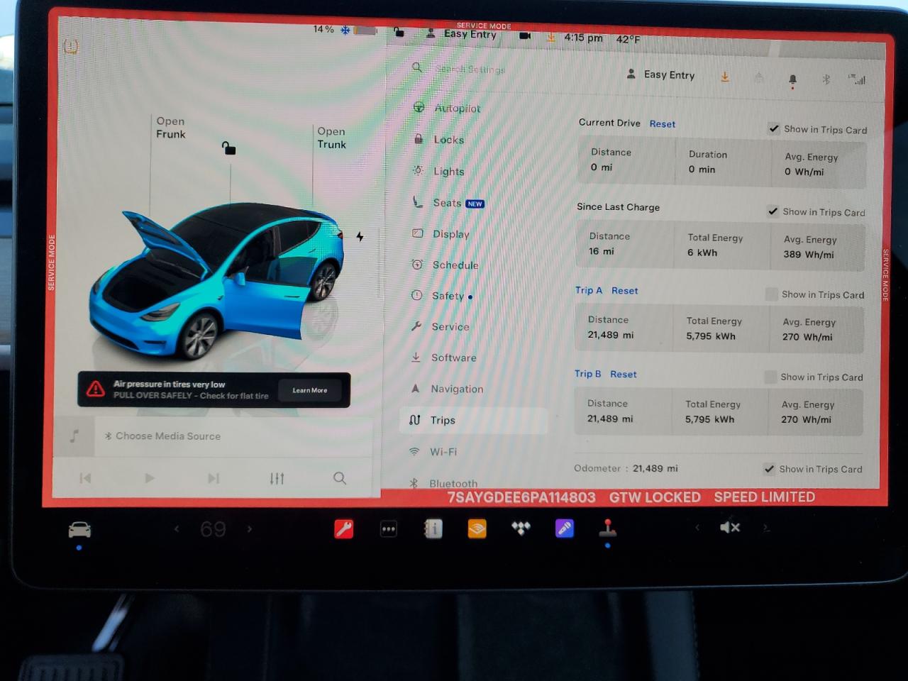 2023 TESLA MODEL Y  VIN:7SAYGDEE6PA114803