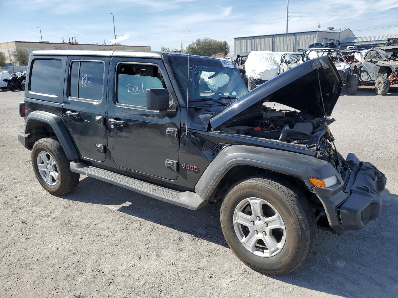 2022 JEEP WRANGLER UNLIMITED SPORT VIN:1C4HJXDG0NW141591