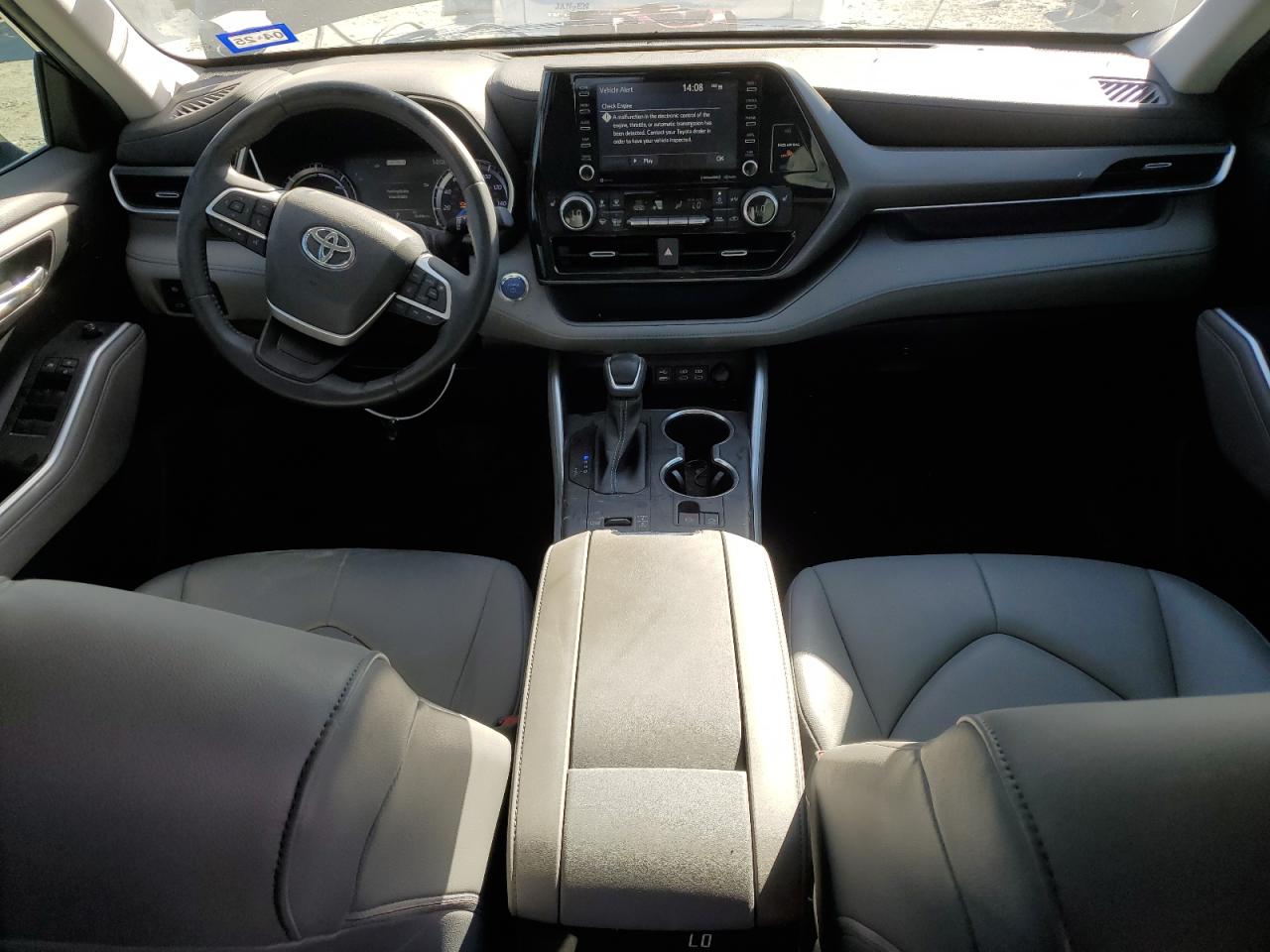 2022 TOYOTA HIGHLANDER HYBRID XLE VIN:5TDGARAH6NS514993