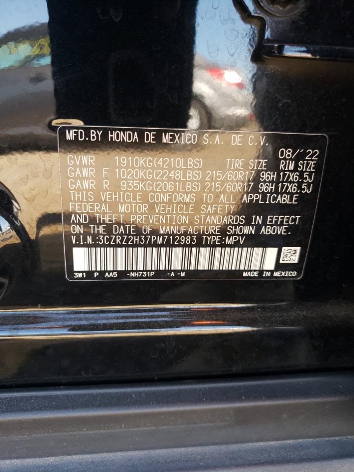 2023 HONDA HR-V LX VIN:3CZRZ2H37PM712983