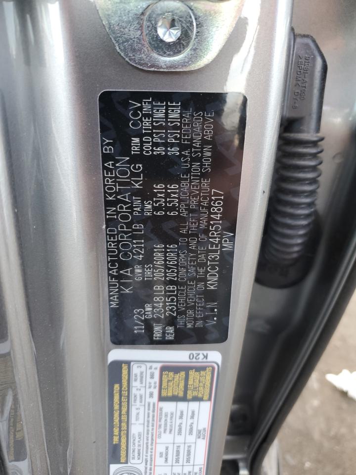 2024 KIA NIRO SX VIN:KNDCT3LE4R5148617