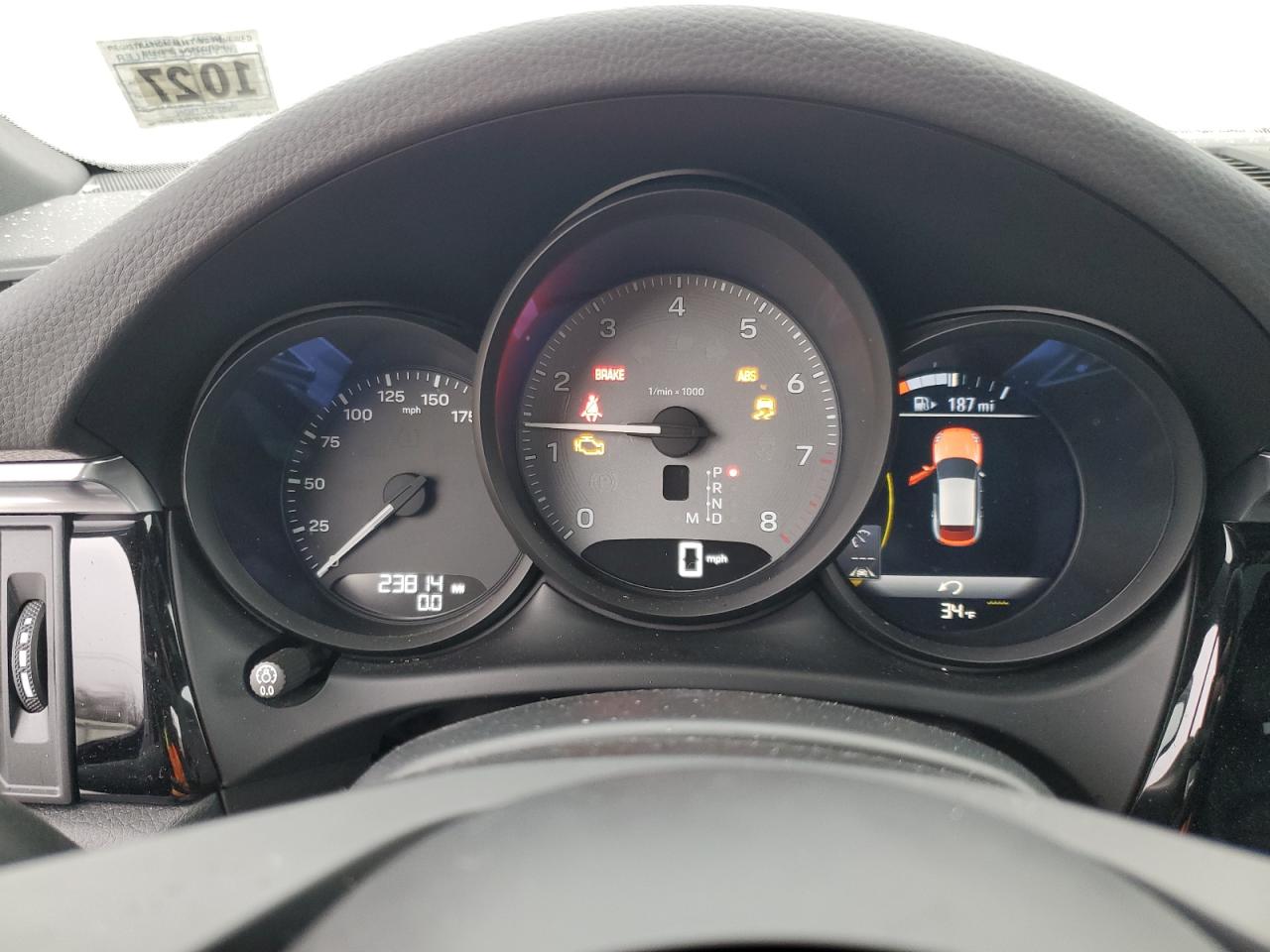 2022 PORSCHE MACAN S VIN:WP1AG2A50NLB24327