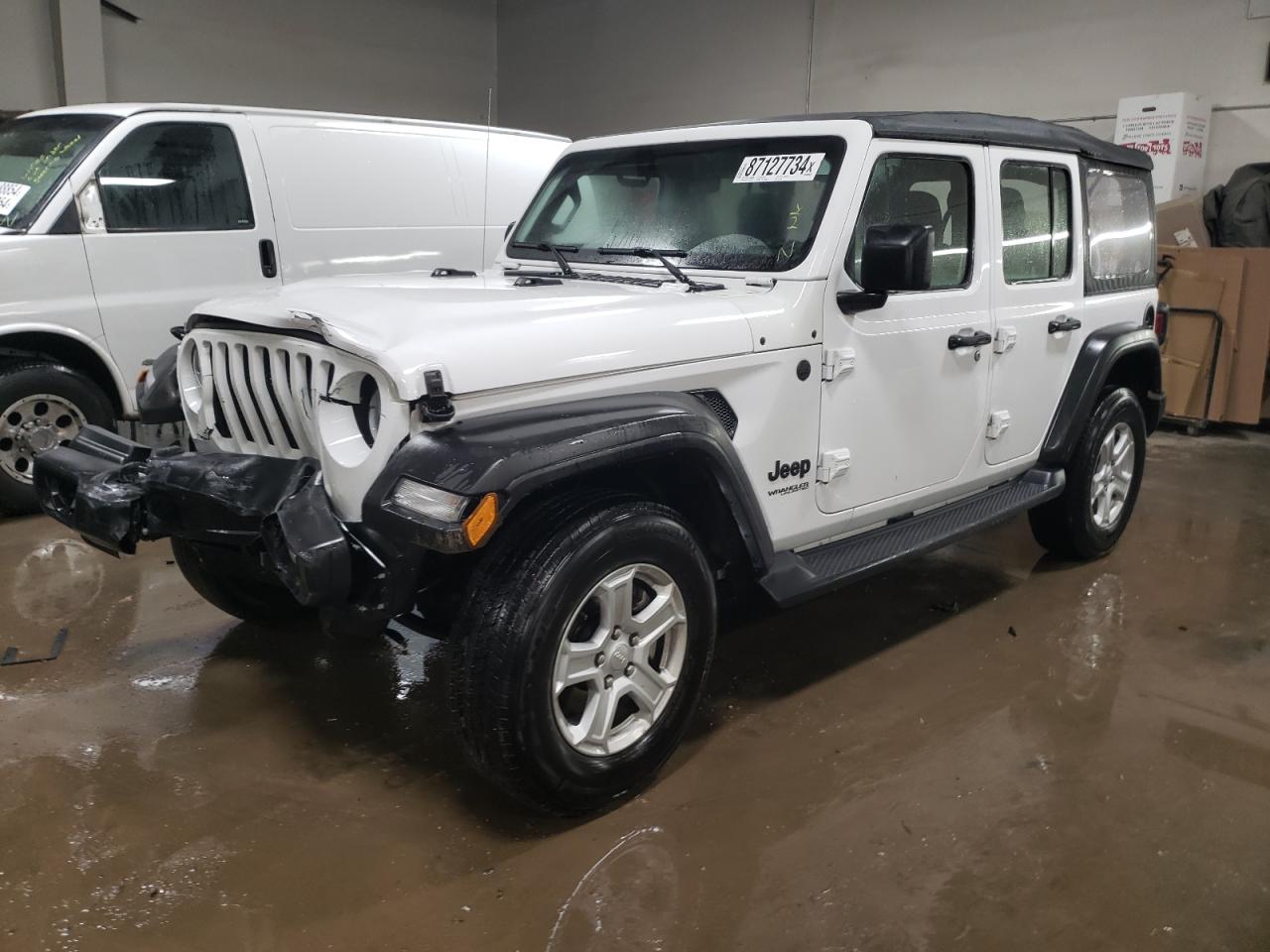 2022 JEEP WRANGLER UNLIMITED SPORT VIN:1C4HJXDN2NW195179