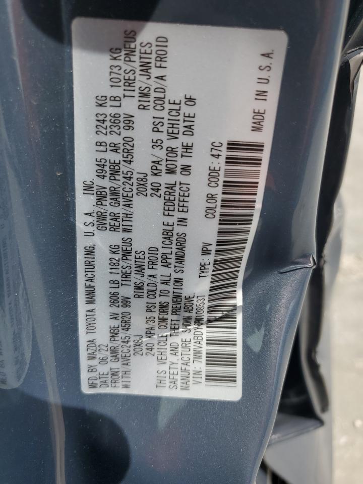 2023 MAZDA CX-50 PREMIUM VIN:7MMVABDY6PN108537