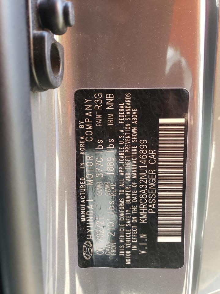 2022 HYUNDAI VENUE SEL VIN:KMHRC8A32NU146899