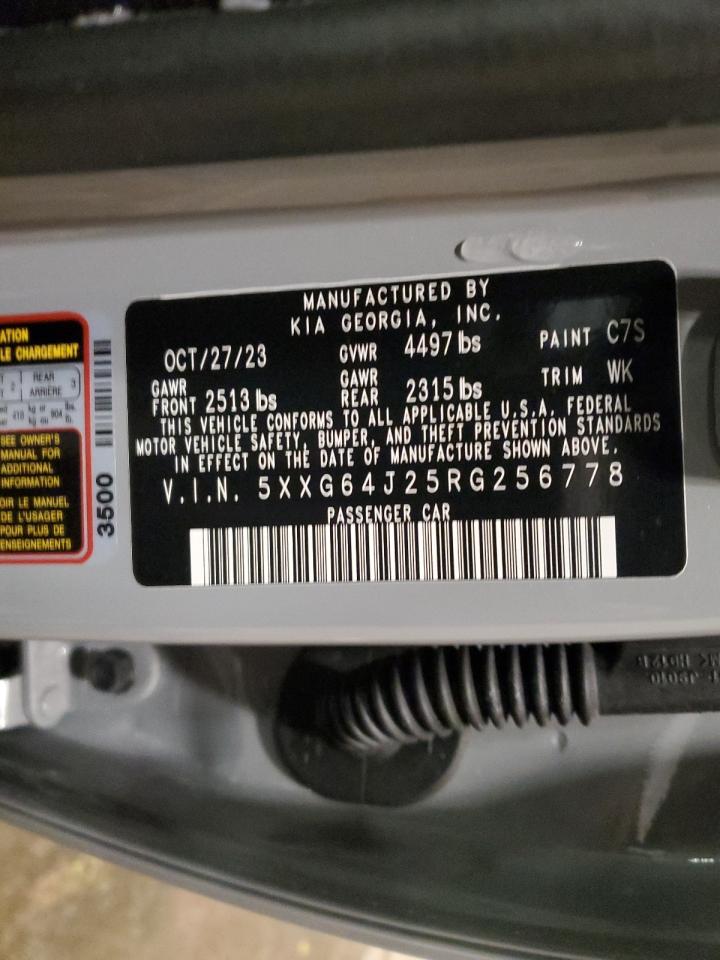 2024 KIA K5 GT LINE VIN:5XXG64J25RG256778