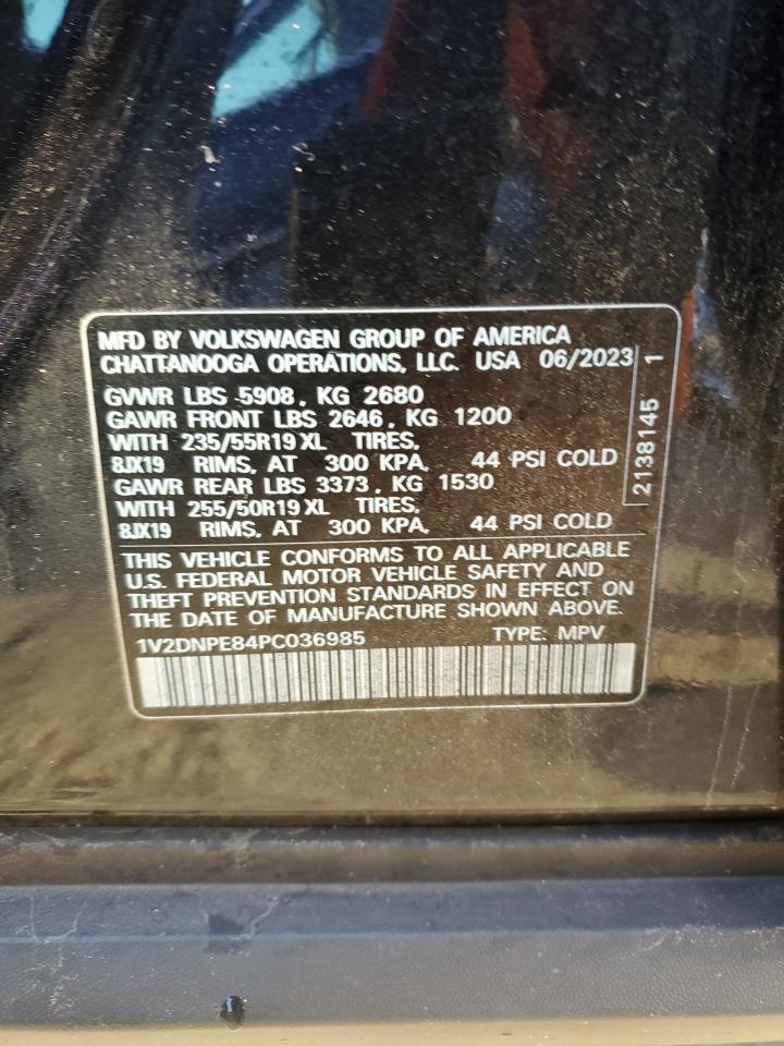 2023 VOLKSWAGEN ID.4 PRO VIN:1V2DNPE84PC036985