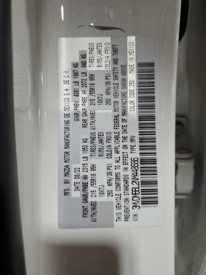 2022 MAZDA CX-30 SELECT VIN:3MVDMBBL2NM448686