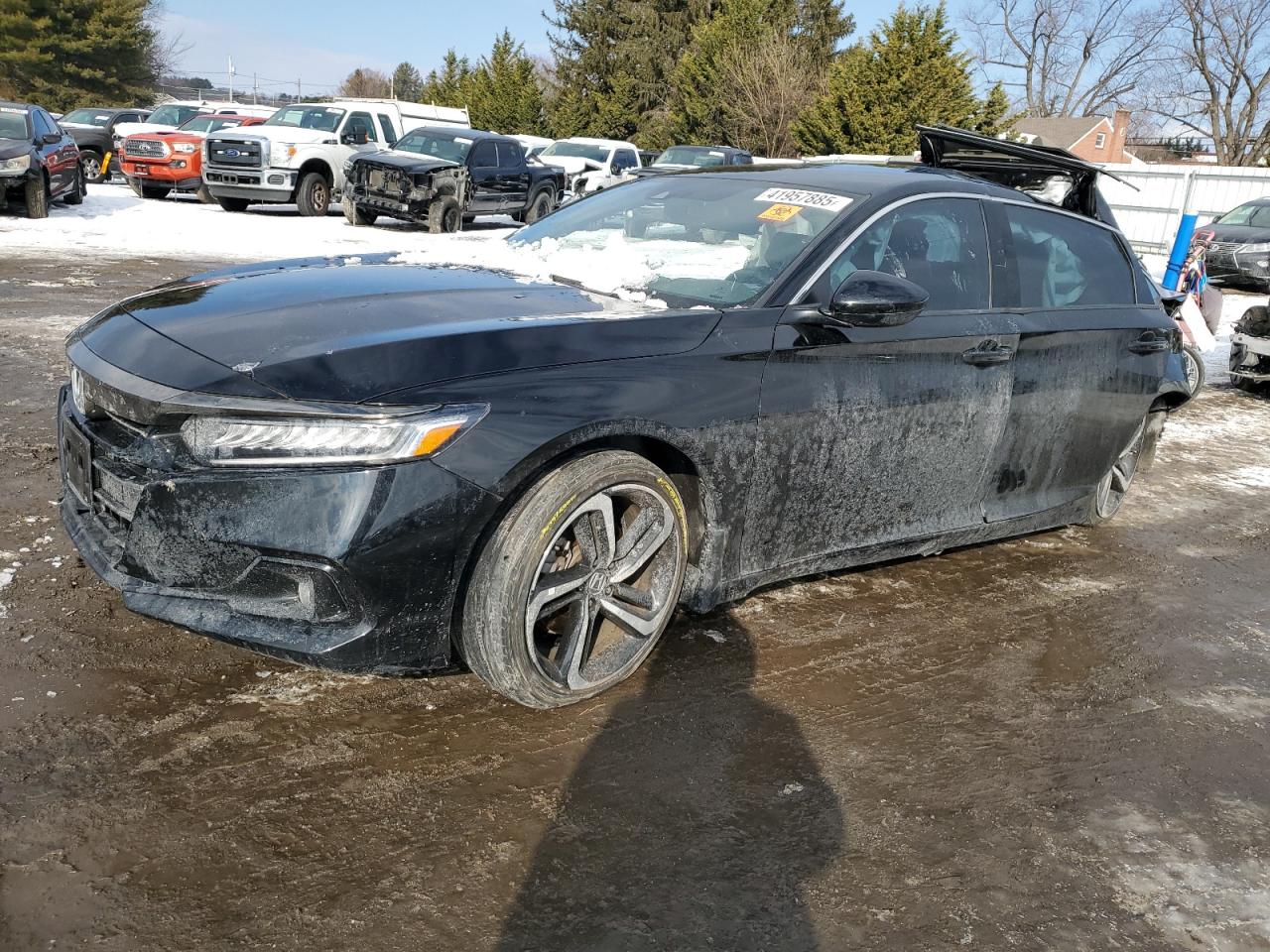 2022 HONDA ACCORD SPORT VIN:1HGCV1F35NA001587