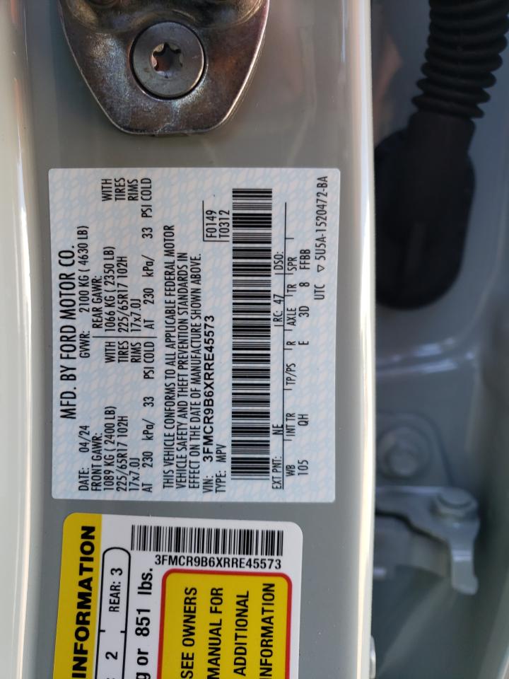 2024 FORD BRONCO SPORT BIG BEND VIN:3FMCR9B6XRRE45573