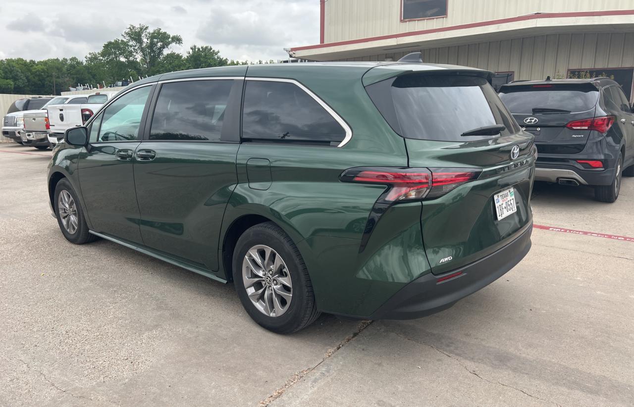 2022 TOYOTA SIENNA LE VIN:5TDKSKFC3NS062254