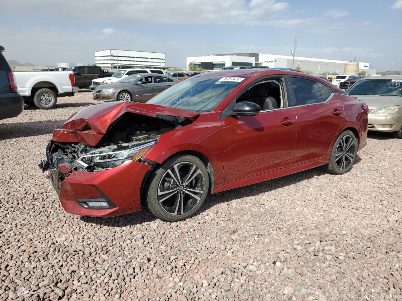 2022 NISSAN SENTRA SR VIN:3N1AB8DV2NY259401