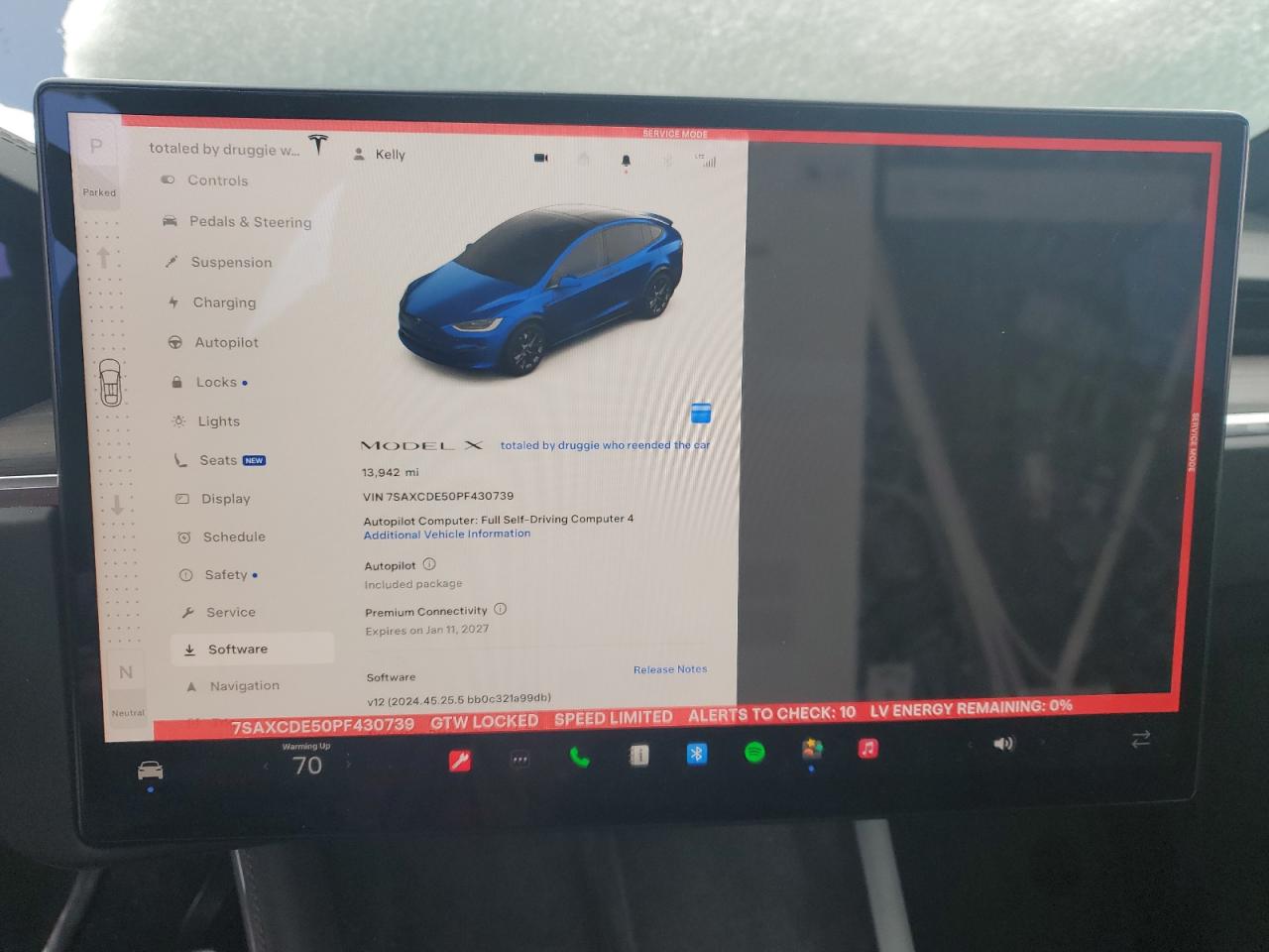 2023 TESLA MODEL X  VIN:7SAXCDE50PF430739