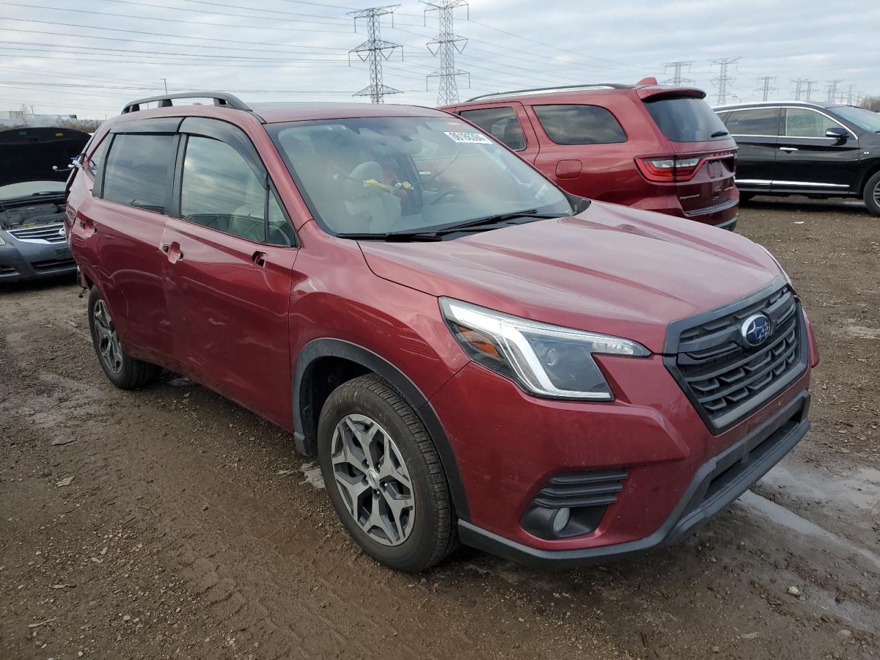 2022 SUBARU FORESTER PREMIUM VIN:JF2SKAEC6NH443677