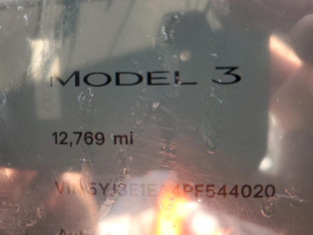 2023 TESLA MODEL 3  VIN:5YJ3E1EA4PF544020