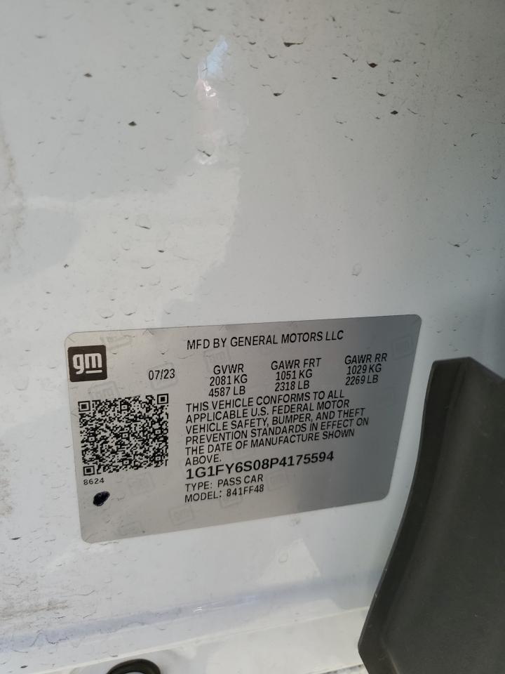 2023 CHEVROLET BOLT EUV LT VIN:1G1FY6S08P4175594