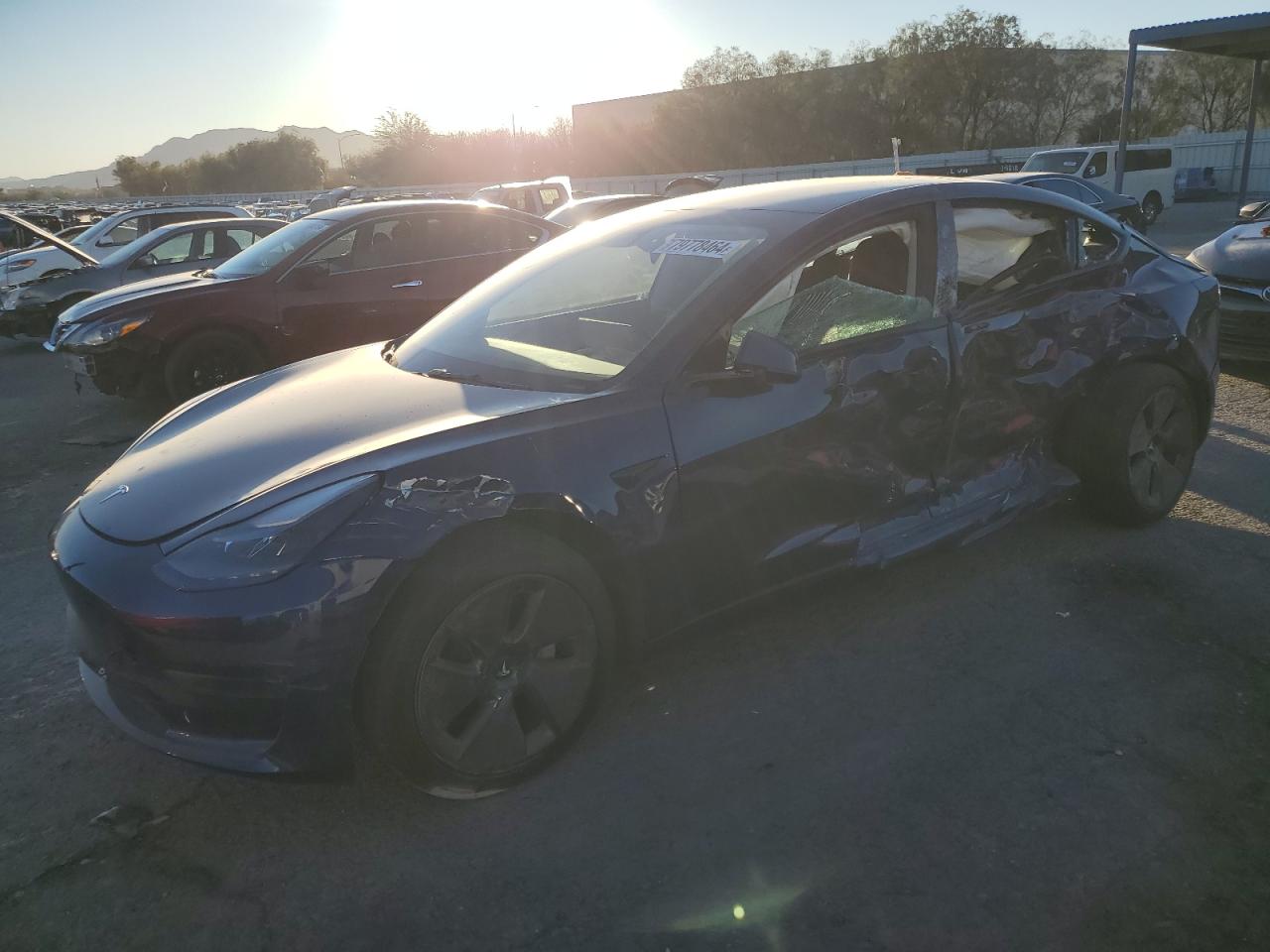 2022 TESLA MODEL 3  VIN:5YJ3E1EA1NF350171