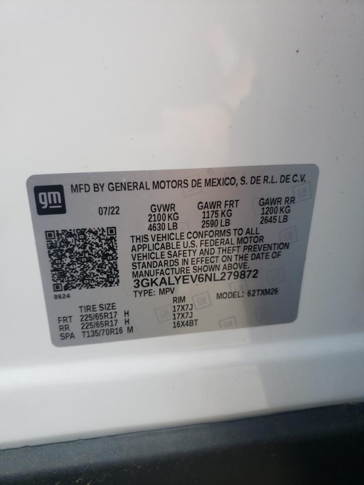 2022 GMC TERRAIN AT4 VIN:3GKALYEV6NL279872