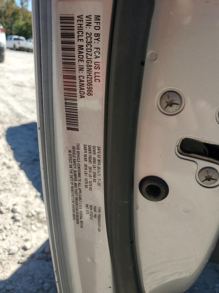 2022 DODGE CHALLENGER GT VIN:2C3CDZJG8NH206966