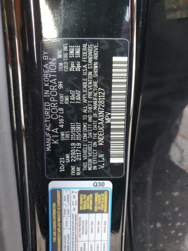 2022 KIA SELTOS S VIN:KNDEUCAAXN7281127