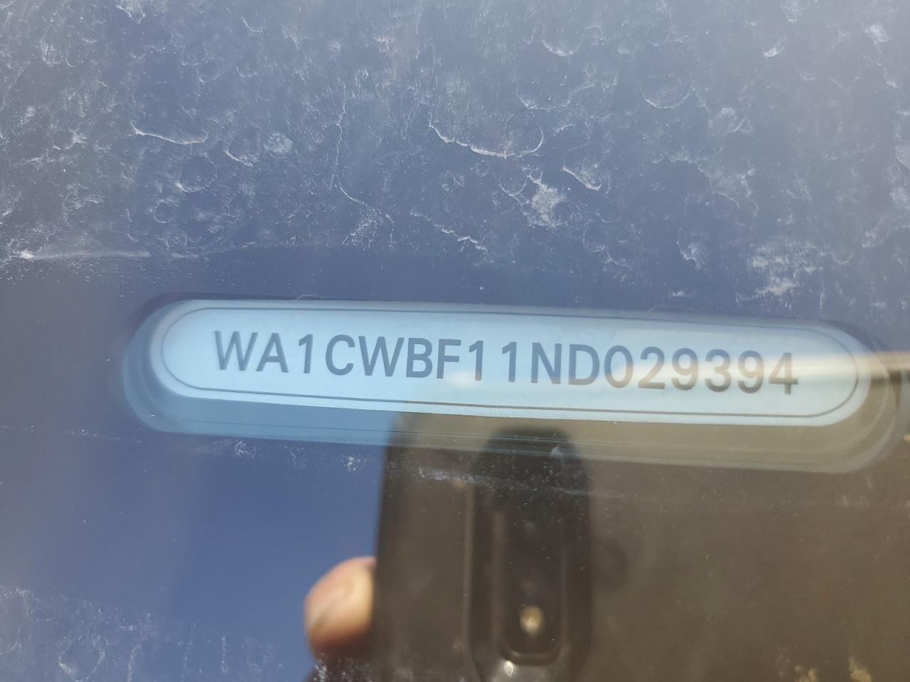 2022 AUDI SQ8 PRESTIGE VIN:WA1CWBF11ND029394