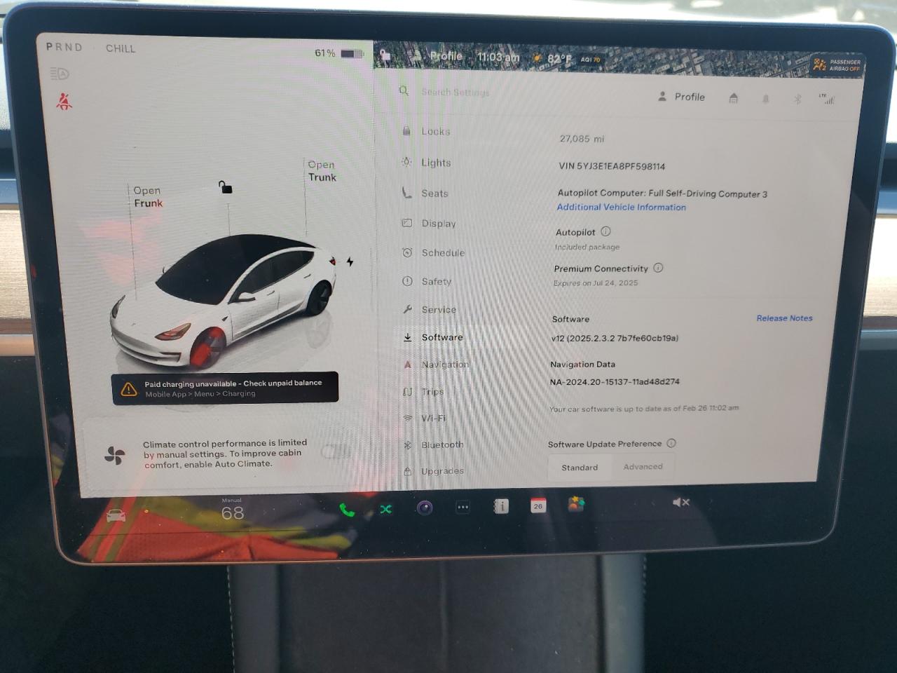 2023 TESLA MODEL 3  VIN:5YJ3E1EA8PF598114