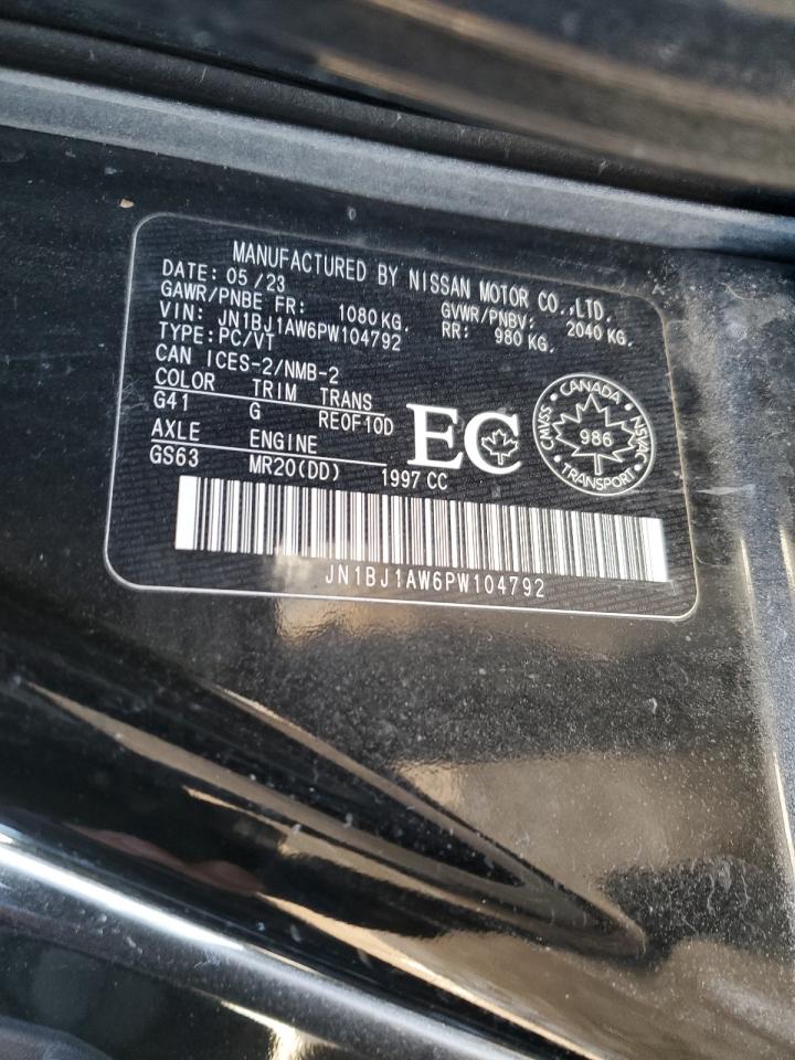 2023 NISSAN QASHQAI S VIN:JN1BJ1AW6PW104792