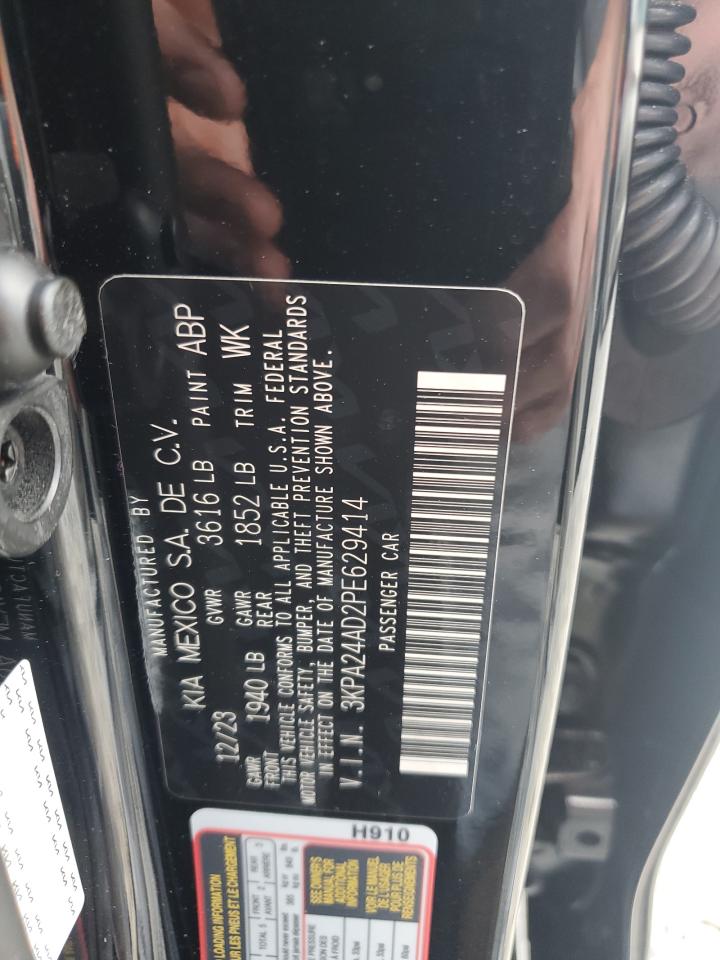 2023 KIA RIO LX VIN:3KPA24AD2PE629414