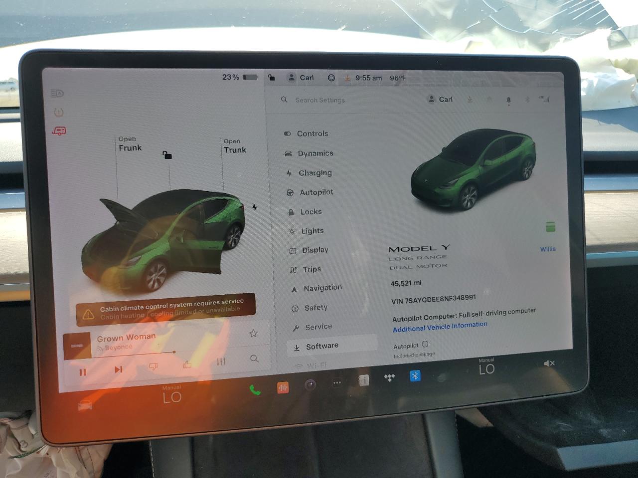 2022 TESLA MODEL Y  VIN:7SAYGDEE8NF348991