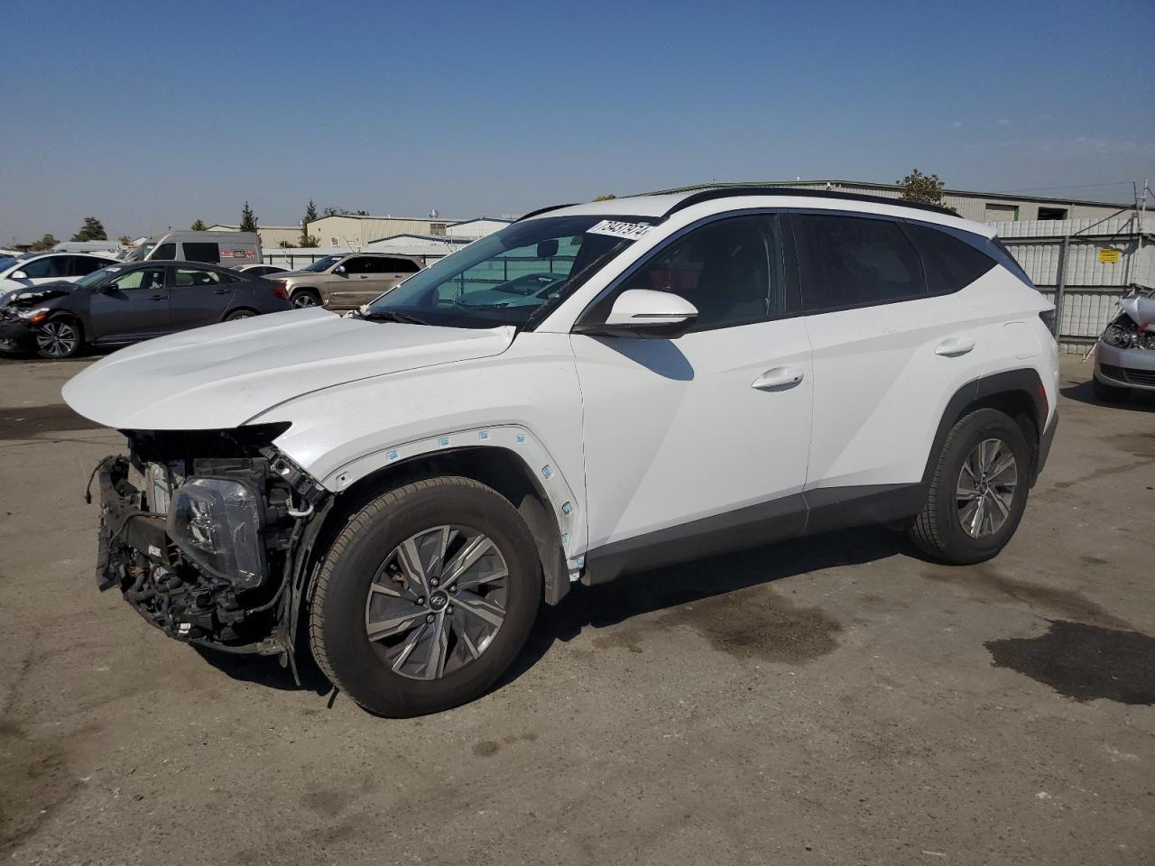2022 HYUNDAI TUCSON BLUE VIN:KM8JBCA19NU063424