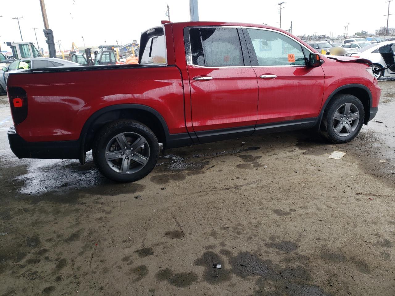 2022 HONDA RIDGELINE RTL VIN:5FPYK3F73NB021993