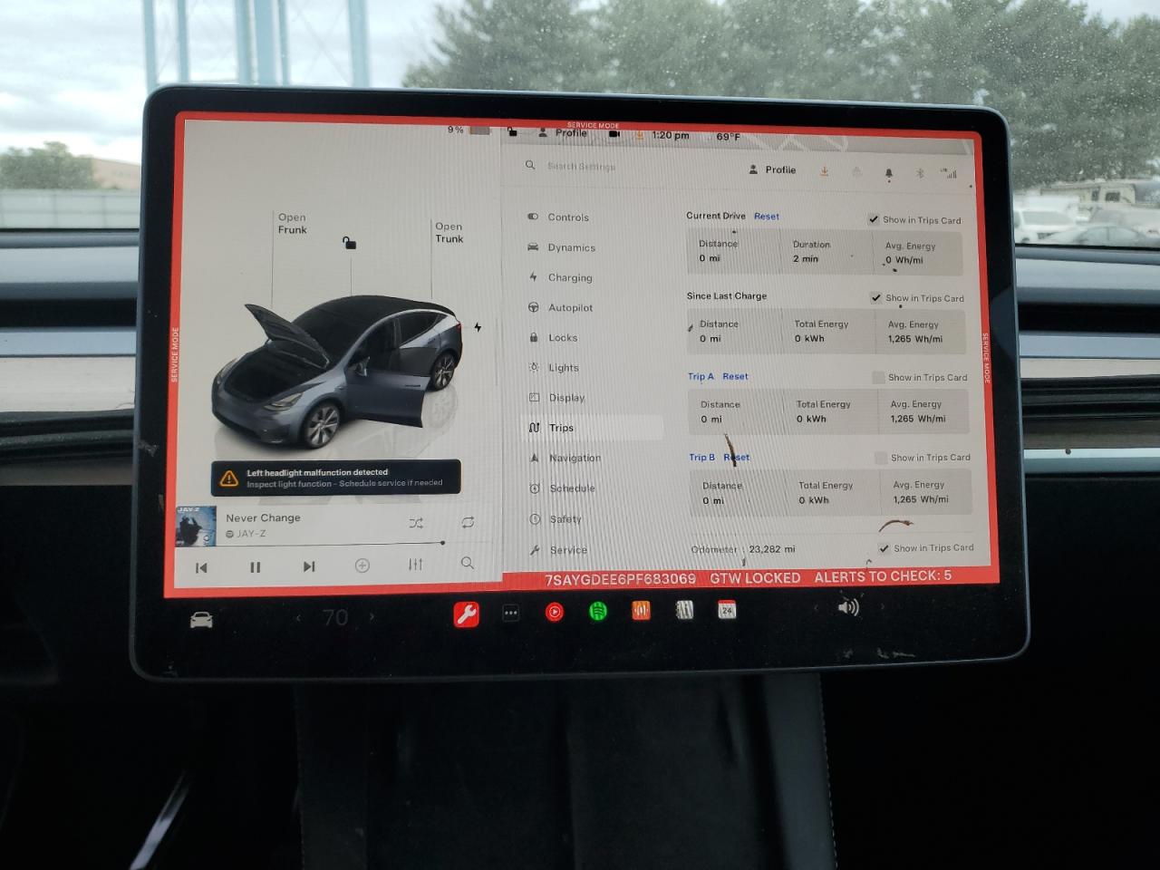 2023 TESLA MODEL Y  VIN:7SAYGDEE6PF683069