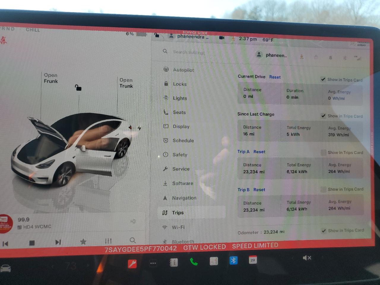 2023 TESLA MODEL Y  VIN:7SAYGDEE5PF770042