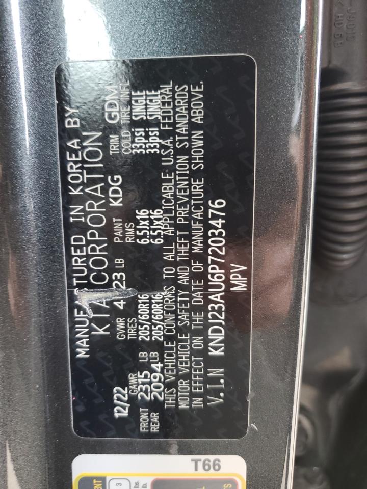 2023 KIA SOUL LX VIN:KNDJ23AU6P7203476