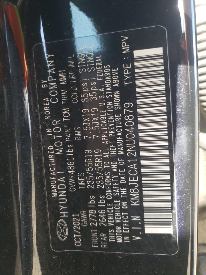 2022 HYUNDAI TUCSON LIMITED VIN:KM8JECA12NU040879