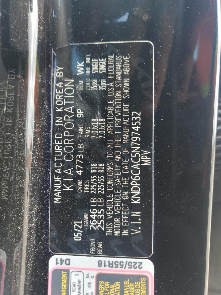 2022 KIA SPORTAGE S VIN:KNDP6CAC5N7974532