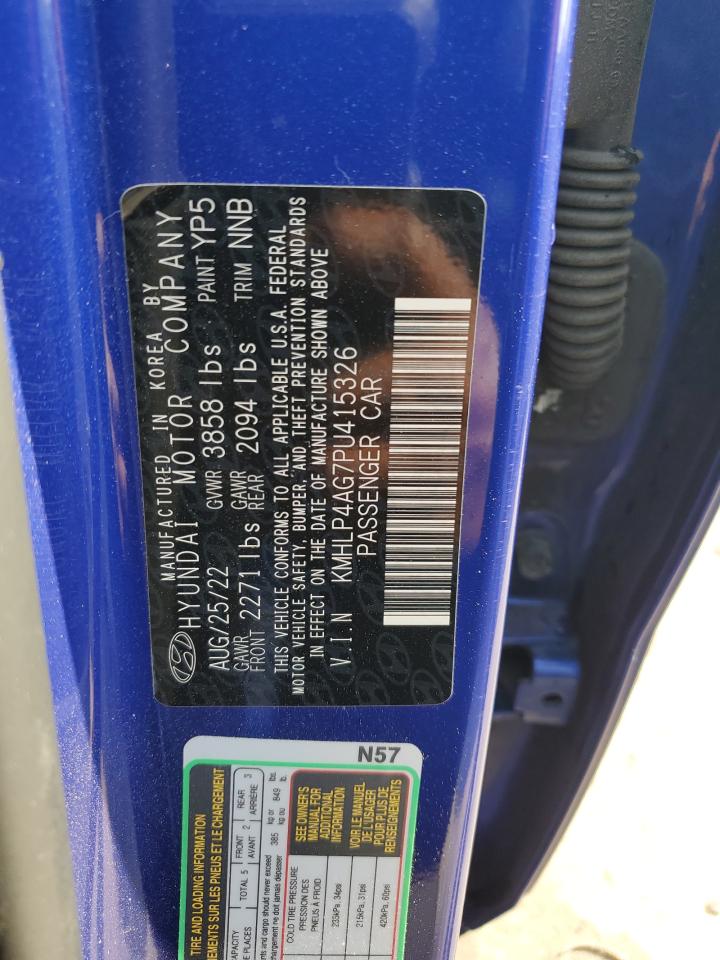 2023 HYUNDAI ELANTRA LIMITED VIN:KMHLP4AG7PU415326
