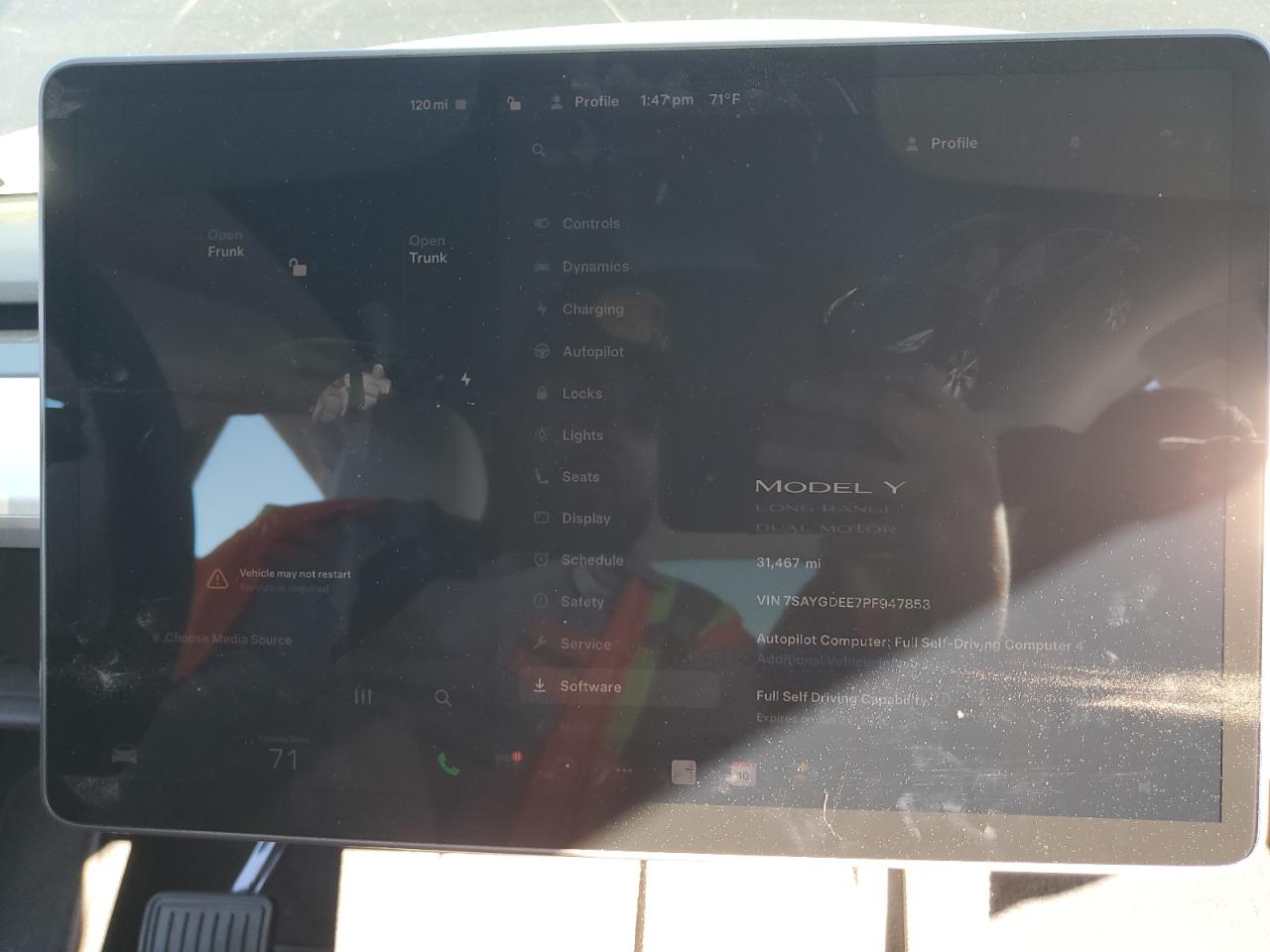 2023 TESLA MODEL Y  VIN:7SAYGDEE7PF947853