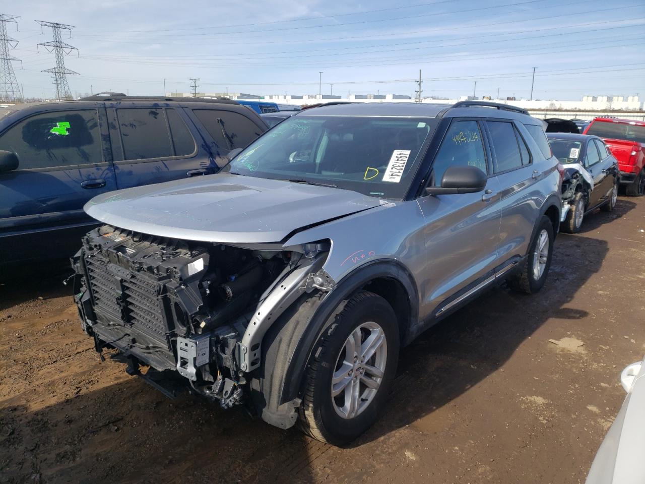 2022 FORD EXPLORER XLT VIN:1FMSK8DH2NGB84353