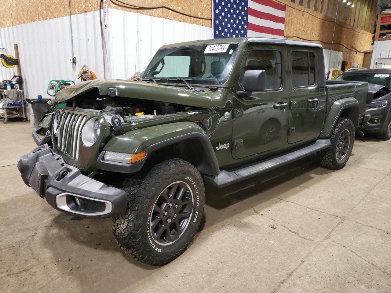2022 JEEP GLADIATOR OVERLAND VIN:1C6HJTFG0NL144070