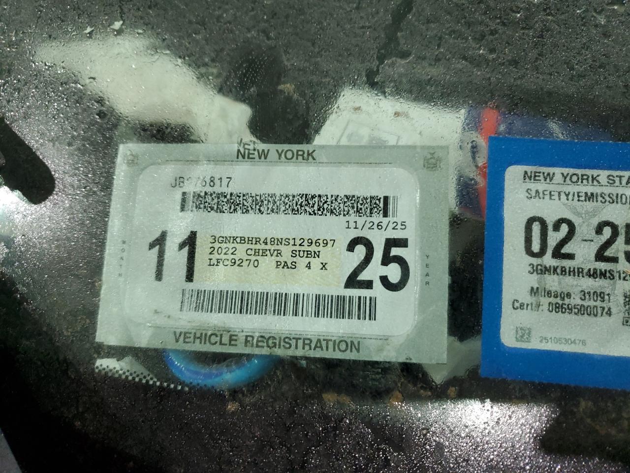 2022 CHEVROLET BLAZER 2LT VIN:3GNKBHR48NS129697