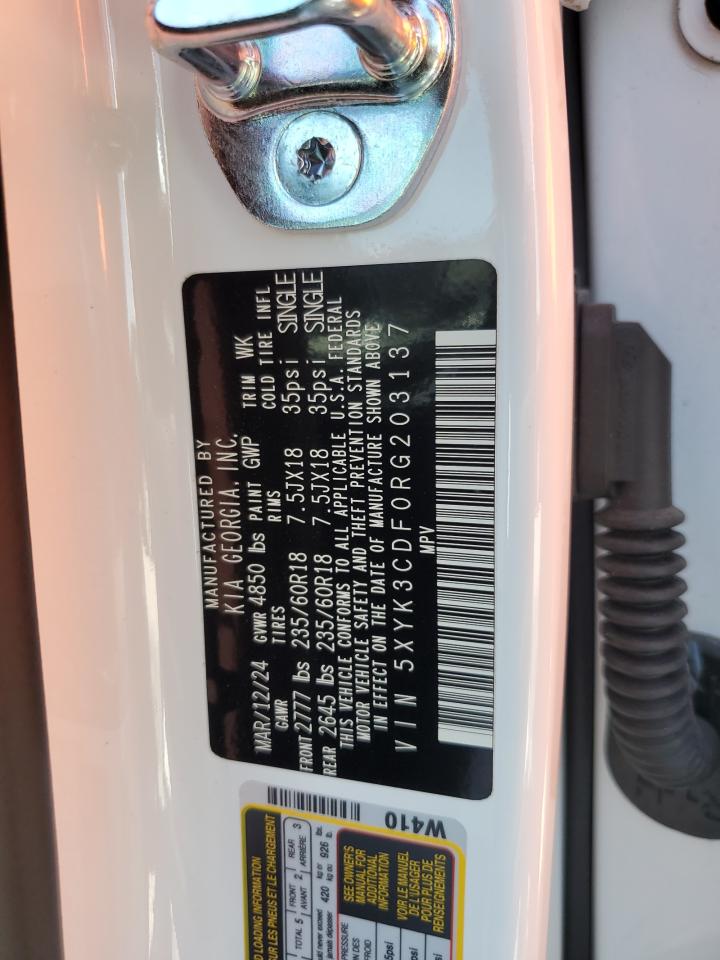 2024 KIA SPORTAGE EX VIN:5XYK3CDF0RG203137