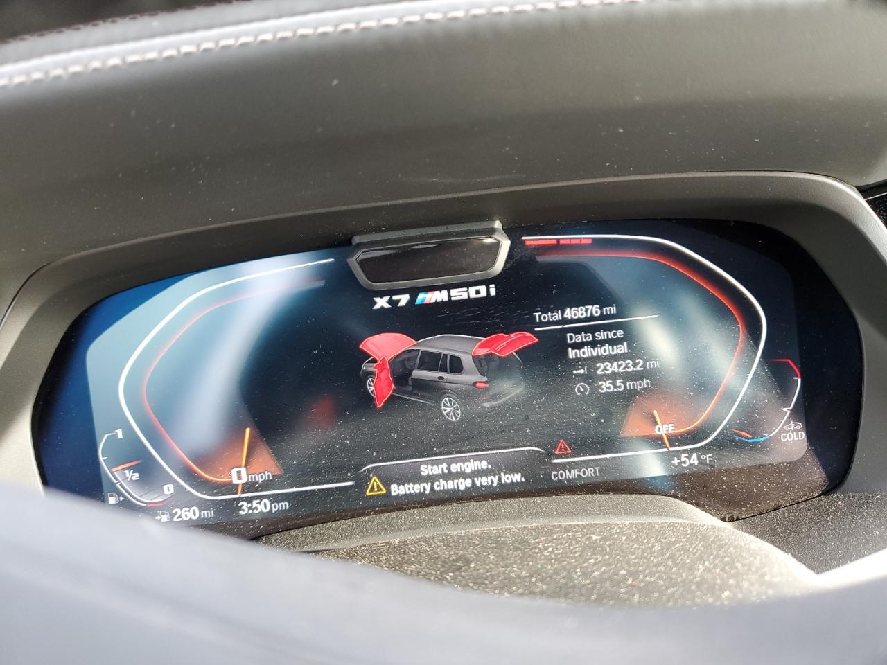 2022 BMW X7 M50I VIN:5UXCX6C00N9L87710