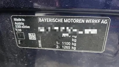 2019 BMW 530 WBAJD9102KWW31910 VIN:WBAJD9102KWW31910