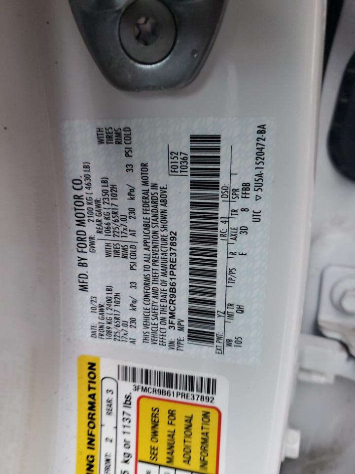 2023 FORD BRONCO SPORT BIG BEND VIN:3FMCR9B61PRE37892