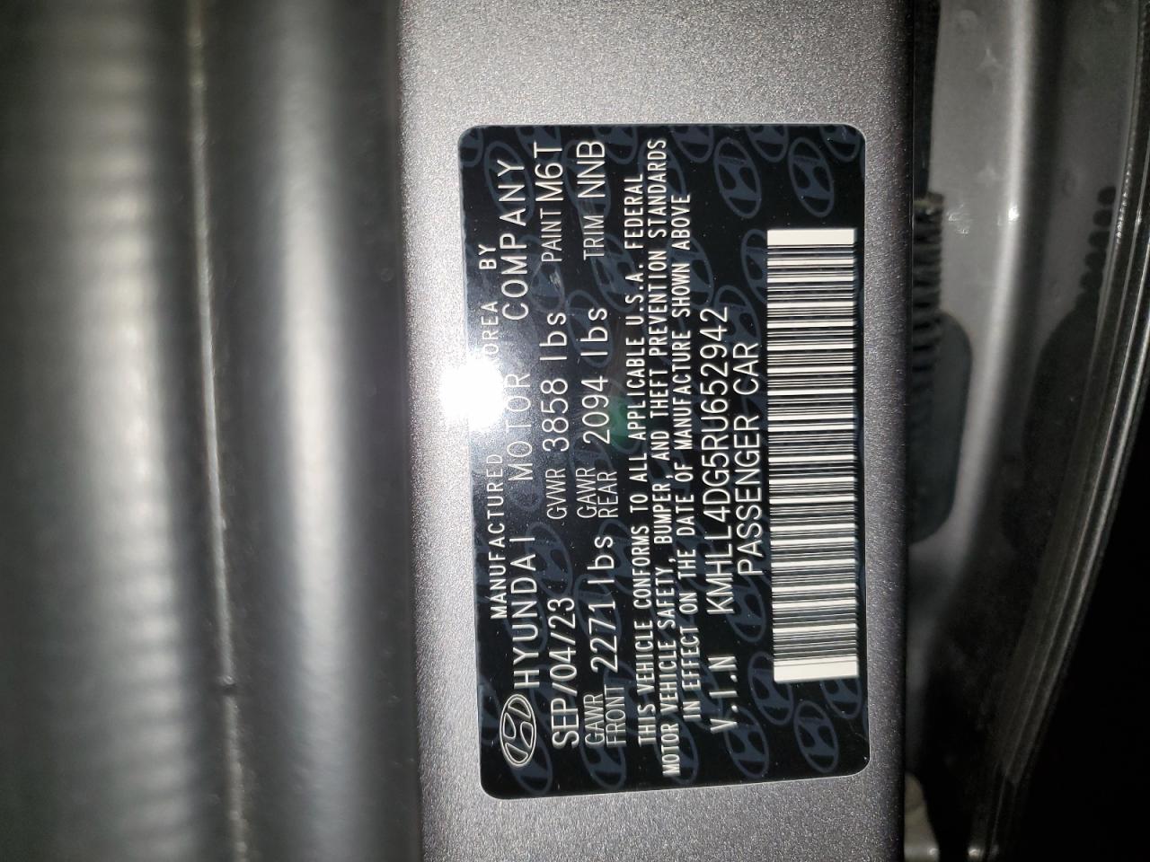 2024 HYUNDAI ELANTRA SE VIN:KMHLL4DG5RU652942