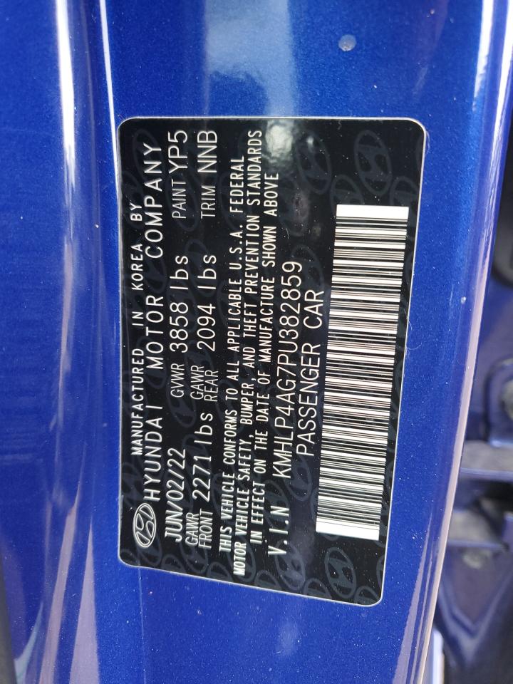 2023 HYUNDAI ELANTRA LIMITED VIN:KMHLP4AG7PU382859