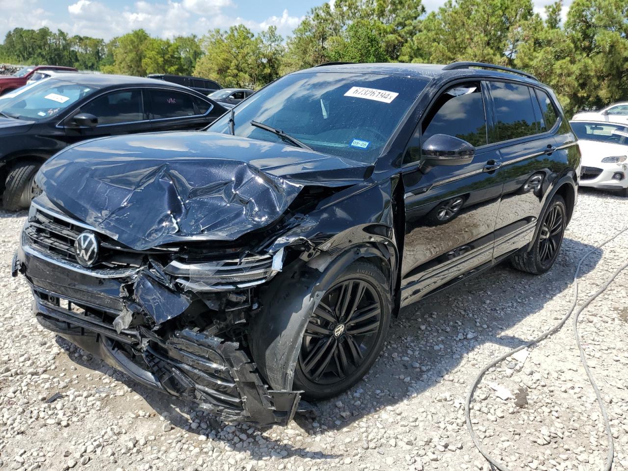 2022 VOLKSWAGEN TIGUAN SE R-LINE BLACK VIN:3VVCB7AX5NM053293