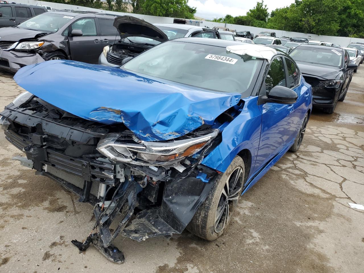 2022 NISSAN SENTRA SR VIN:3N1AB8DV5NY299519