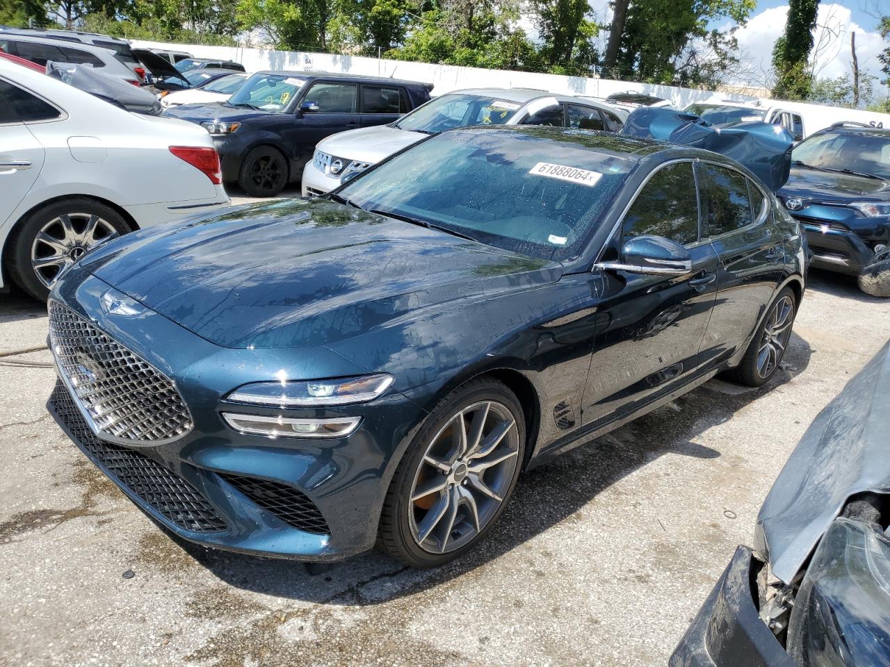 2022 GENESIS G70 BASE VIN:KMTG34TA9NU091742